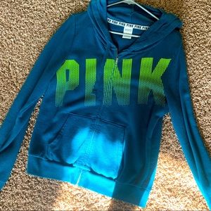 VS pink zip up hoodie